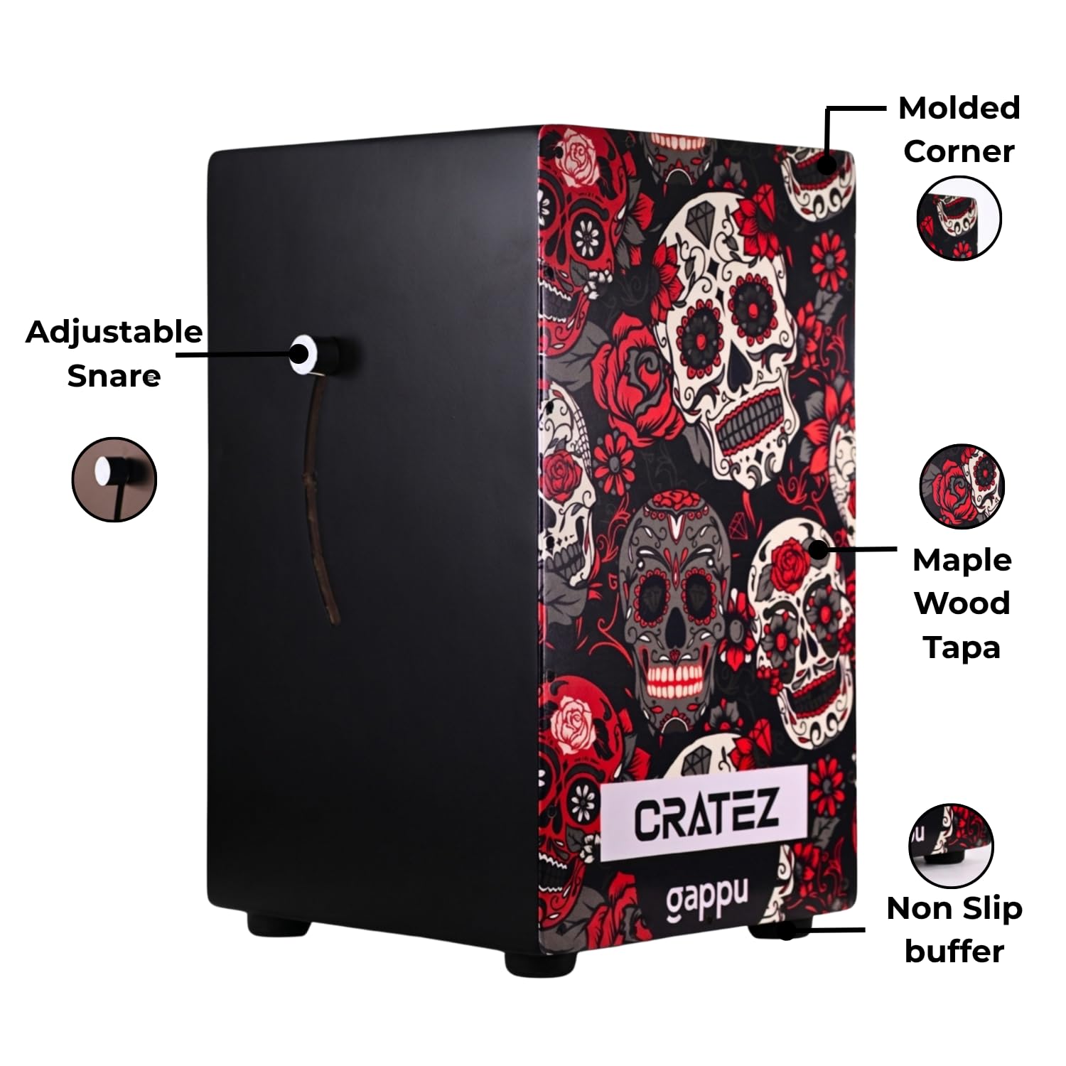Gappu Cratez Cajon - Skull - Image 4